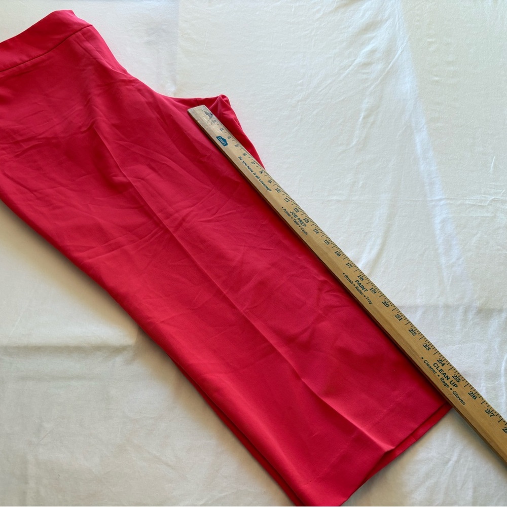 Worthington Coral Wide Leg Crop Pants Women’s Red Pink Dress Pants